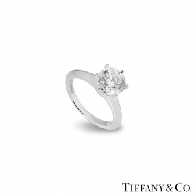 Tiffany & Co. Platinum Diamond Setting Ring 1.72ct G/VVS2 XXX Tiffany & Co. Platinum Diamond Setting Ring 1.72ct G/VVS2 XXX